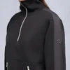 Mix Media Sweatshirt mit Viertelreißverschluss Mix Media Sweatshirt mit Viertelreißverschluss