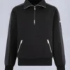 Mix Media Sweatshirt mit Viertelreißverschluss Mix Media Sweatshirt mit Viertelreißverschluss