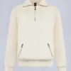 Mix Media Sweatshirt mit Viertelreißverschluss Mix Media Sweatshirt mit Viertelreißverschluss