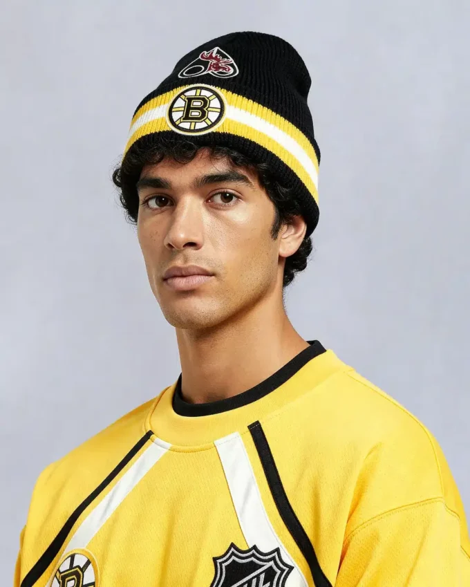 Nhl X Moose Knuckles Bruins Beanie Nhl X Moose Knuckles Bruins Beanie