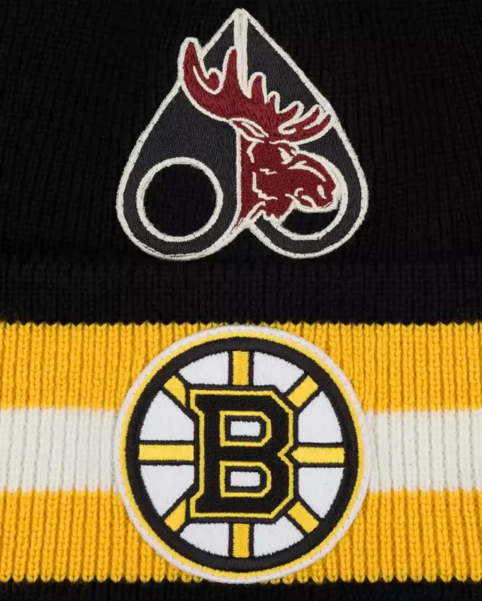 Nhl X Moose Knuckles Bruins Beanie Nhl X Moose Knuckles Bruins Beanie
