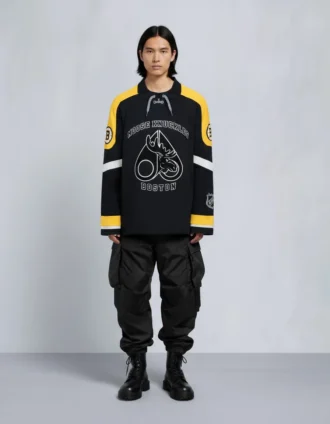 Nhl X Moose Knuckles Bruins Polo Nhl X Moose Knuckles Bruins Polo
