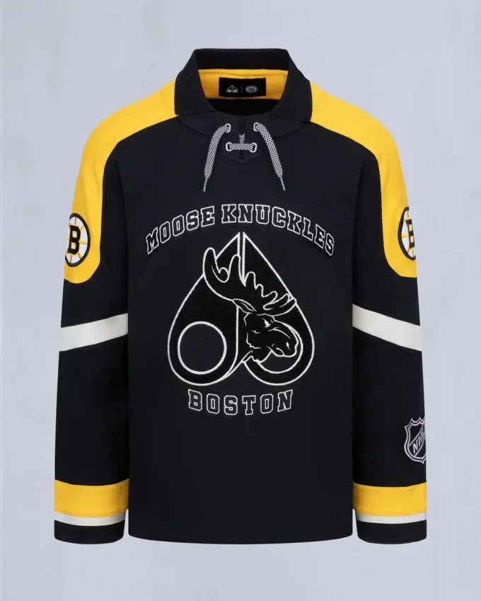 Nhl X Moose Knuckles Bruins Polo Nhl X Moose Knuckles Bruins Polo