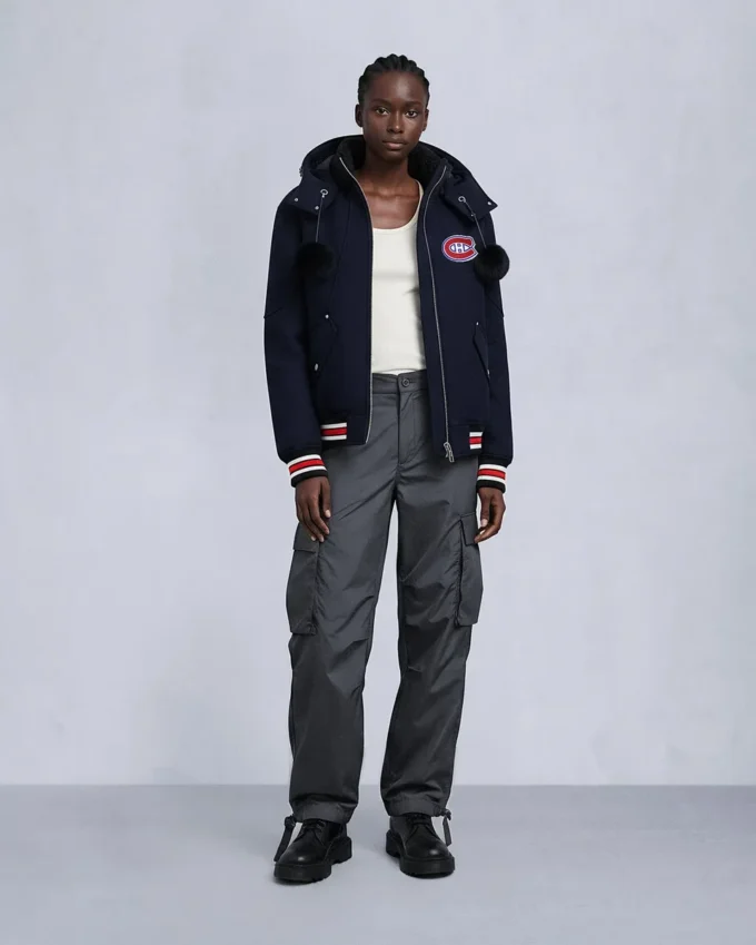 Nhl X Moose Knuckles Canadiens Bomberjacke Nhl X Moose Knuckles Canadiens Bomberjacke