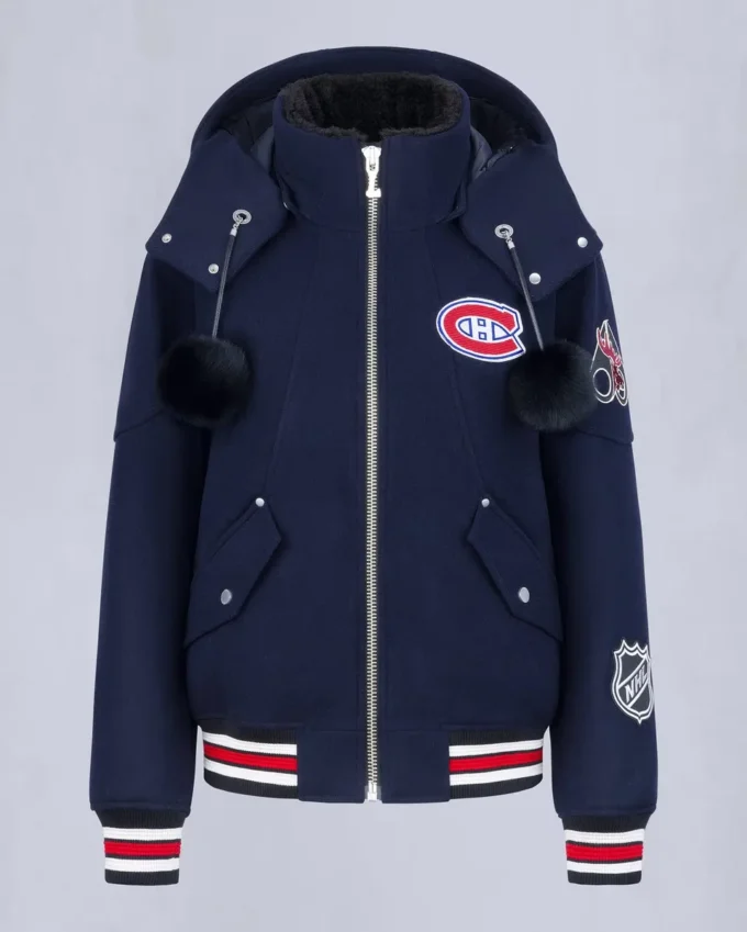 Nhl X Moose Knuckles Canadiens Bomberjacke Nhl X Moose Knuckles Canadiens Bomberjacke