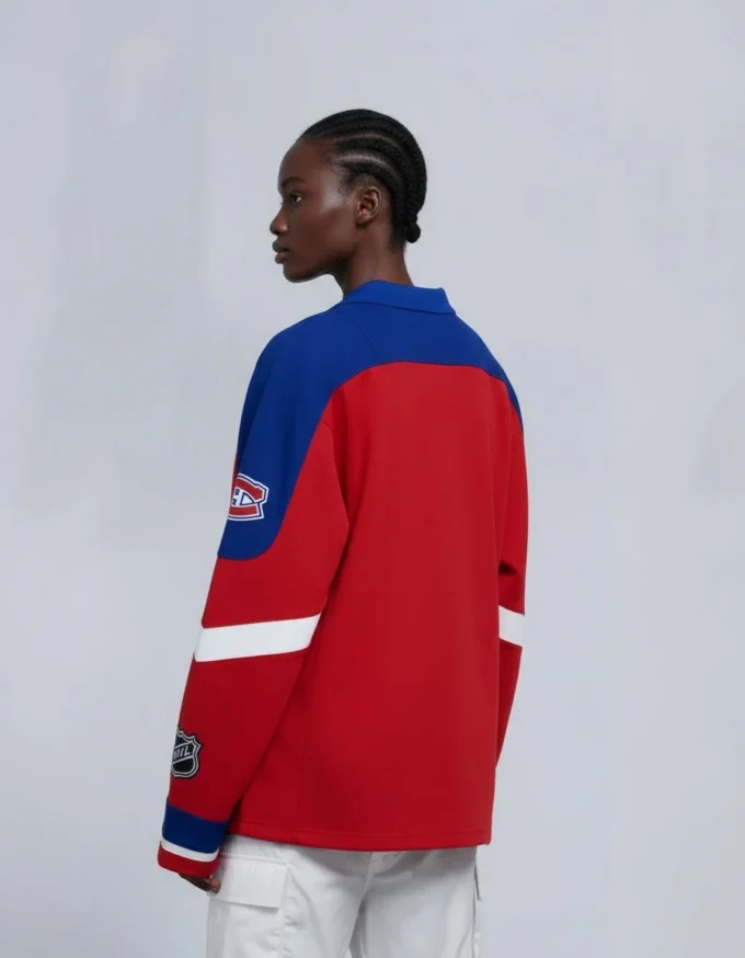 Nhl X Moose Knuckles Canadiens Polo Nhl X Moose Knuckles Canadiens Polo