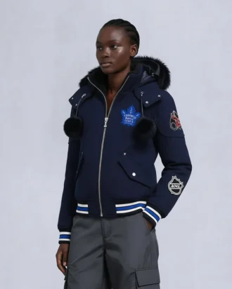 Nhl X Moose Knuckles Maple Leafs Bomberjacke