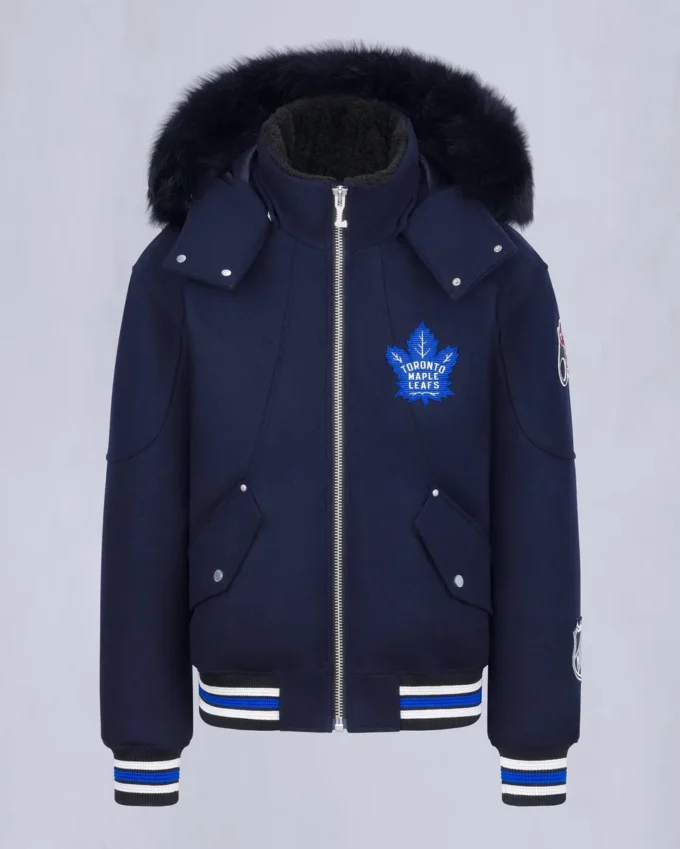 Nhl X Moose Knuckles Maple Leafs Bomberjacke Nhl X Moose Knuckles Maple Leafs Bomberjacke