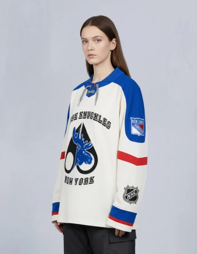 Nhl X Moose Knuckles Rangers Polo Nhl X Moose Knuckles Rangers Polo