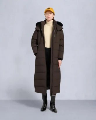 Nyluxe Chelia Parka mit Lammfellbesatz