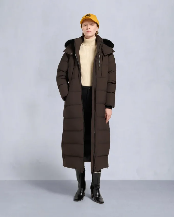 Nyluxe Chelia Parka mit Lammfellbesatz