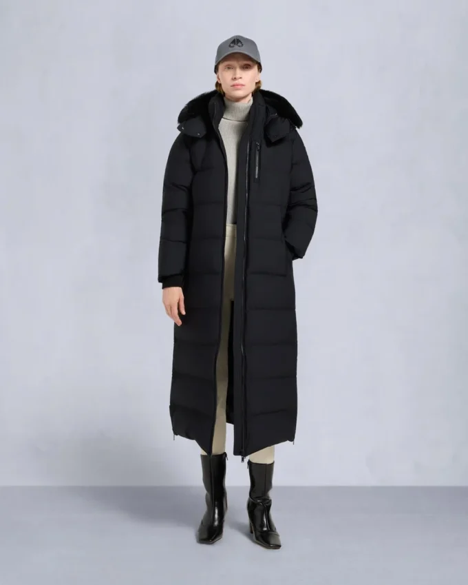 Nyluxe Chelia Parka mit Lammfellbesatz