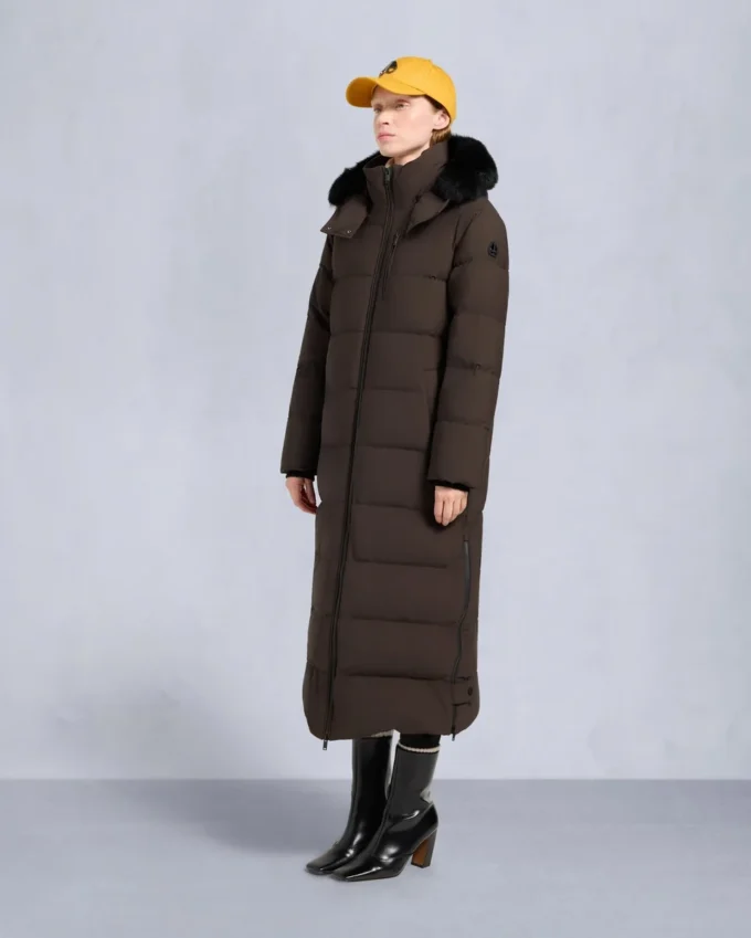 Nyluxe Chelia Parka mit Lammfellbesatz