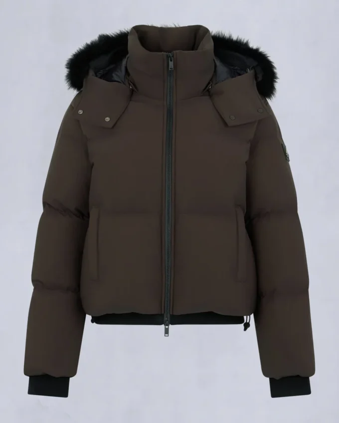 Nyluxe Misti Shearling Trim Puffer