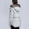 Onyx Anguille Shearling Trim Jacke