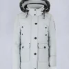 Onyx Anguille Shearling Trim Jacke
