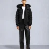 Onyx Ladriere Bomberjacke mit Lammfellbesatz