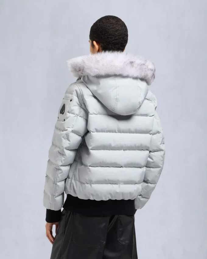 Onyx Ladriere Shearling-Bomberjacke