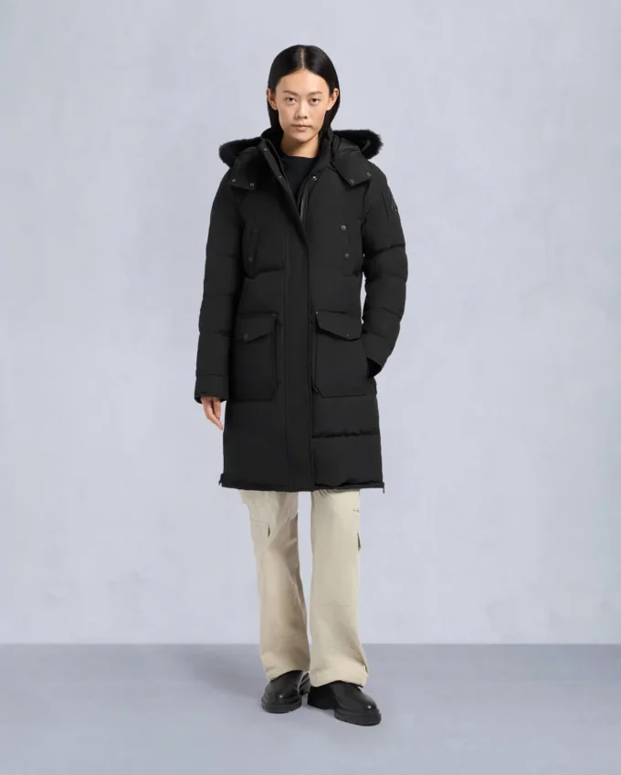 Onyx-Lammfellbesatz Causapscal Parka