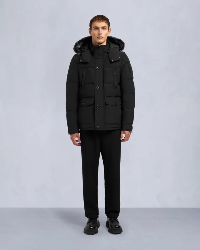 Onyx Round Island Jacke mit Lammfellbesatz