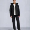 Onyx Round Island Jacke mit Lammfellbesatz