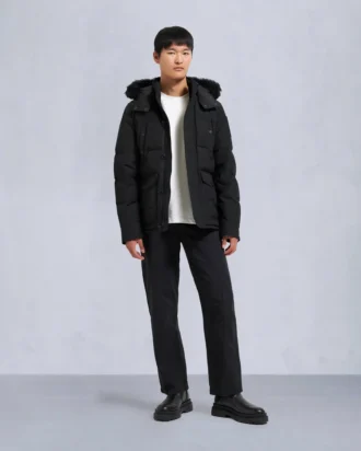 Onyx Round Island Jacke mit Lammfellbesatz