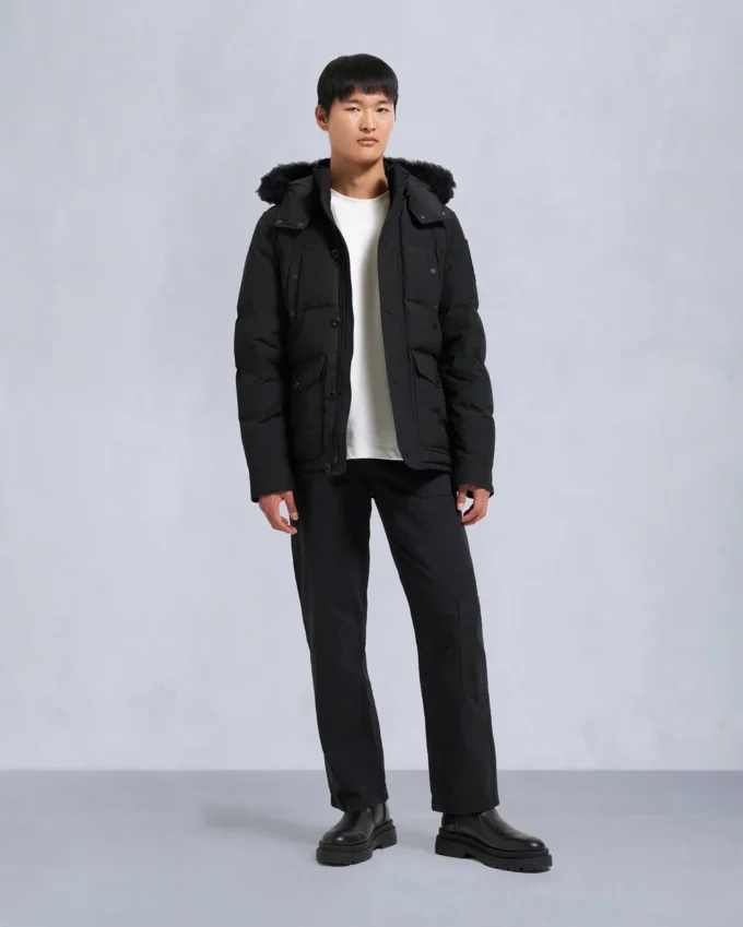 Onyx Round Island Jacke mit Lammfellbesatz
