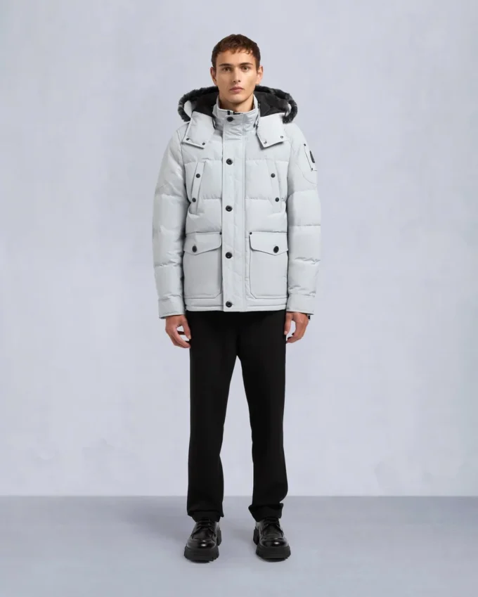 Onyx Round Island Jacke mit Lammfellbesatz Onyx Round Island Jacke mit Lammfellbesatz