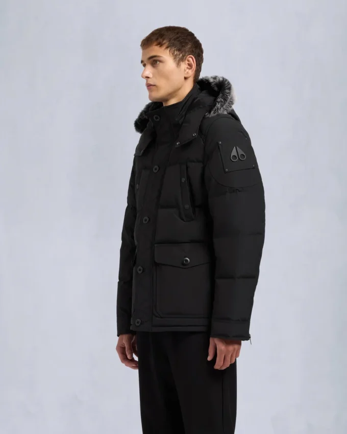 Onyx Round Island Jacke mit Lammfellbesatz