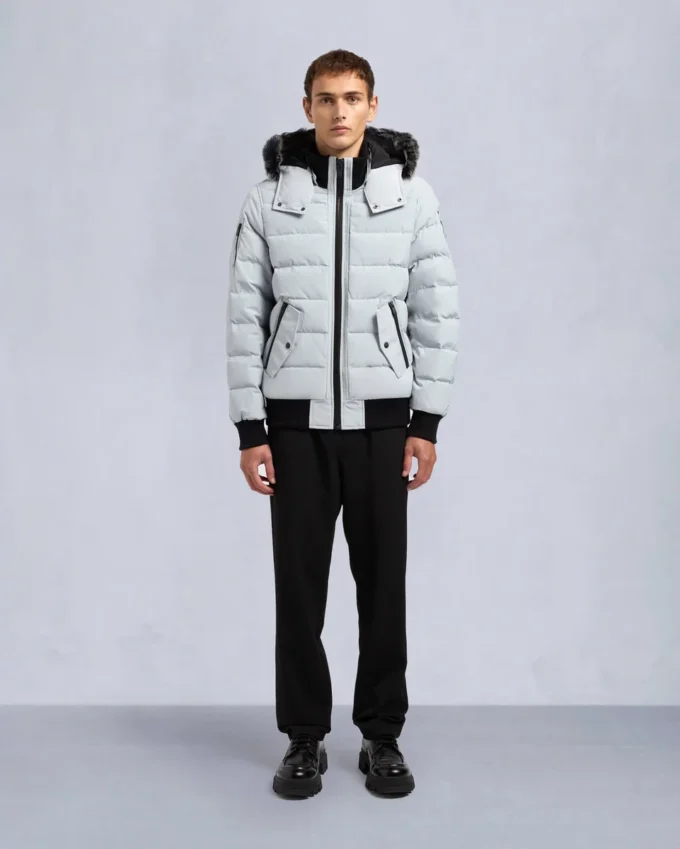 Onyx Scotchtown Bomberjacke mit Lammfellbesatz