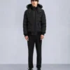 Onyx Scotchtown Bomberjacke mit Lammfellbesatz