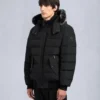 Onyx Scotchtown Bomberjacke mit Lammfellbesatz