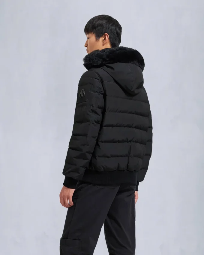 Onyx Scotchtown Bomberjacke mit Lammfellbesatz