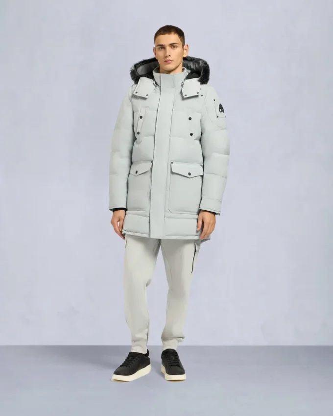 Onyx Shearling Trim Big Ridge Parka
