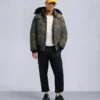 Original Ballistic Bomberjacke mit Lammfellbesatz