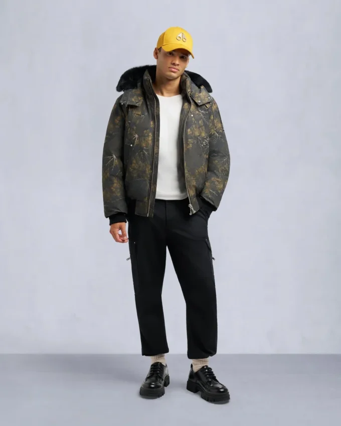Original Ballistic Bomberjacke mit Lammfellbesatz
