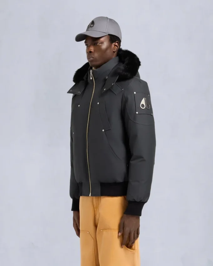 Original Ballistic Bomberjacke mit Lammfellbesatz