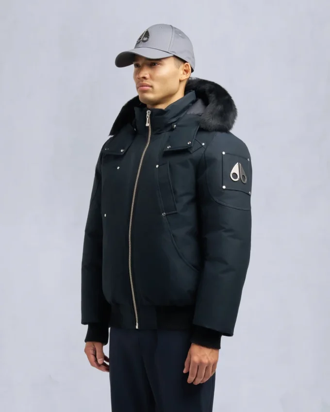 Original Ballistic Bomberjacke mit Lammfellbesatz
