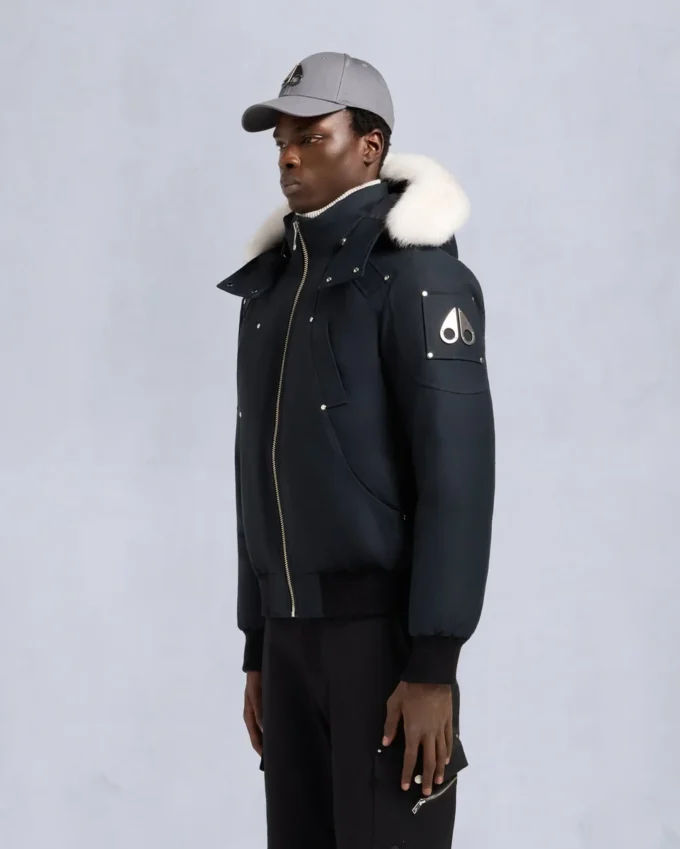 Original Ballistic Bomberjacke mit Lammfellbesatz