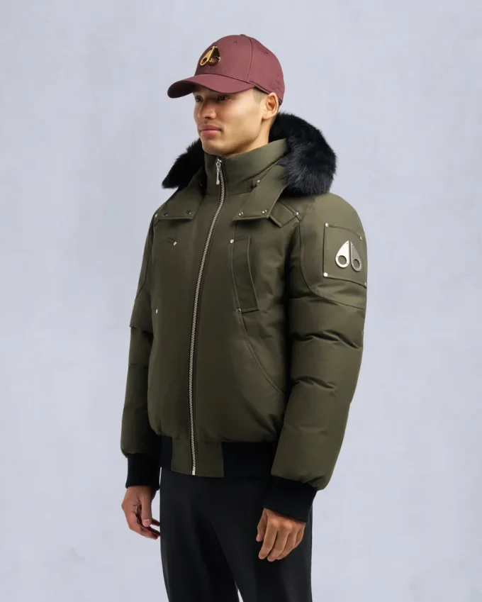 Original Ballistic Bomberjacke mit Lammfellbesatz