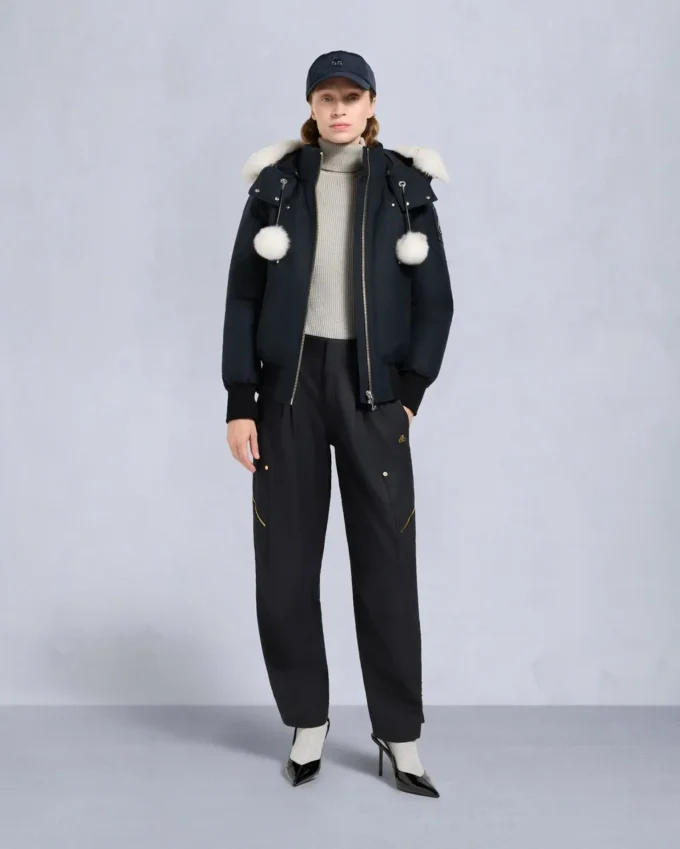 Original Debbie Bomberjacke mit Lammfellbesatz