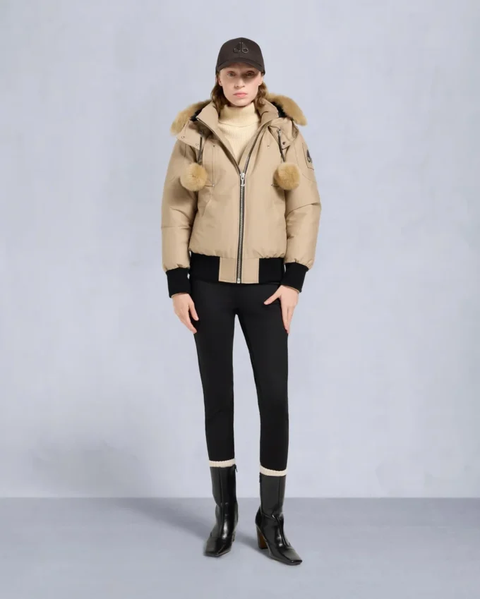 Original Debbie Bomberjacke mit Lammfellbesatz