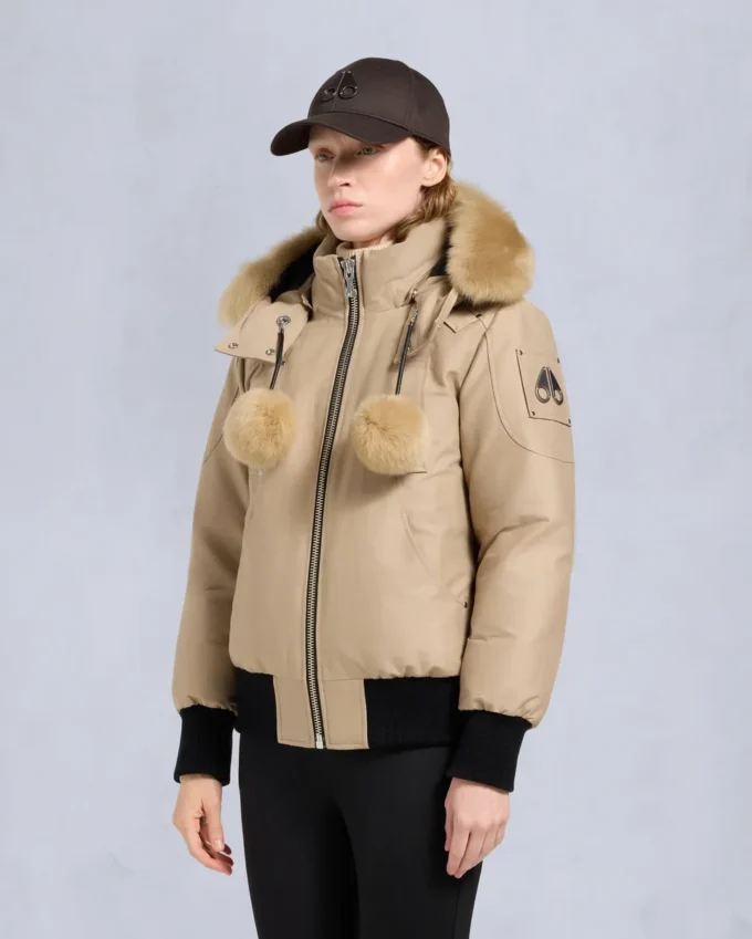 Original Debbie Bomberjacke mit Lammfellbesatz