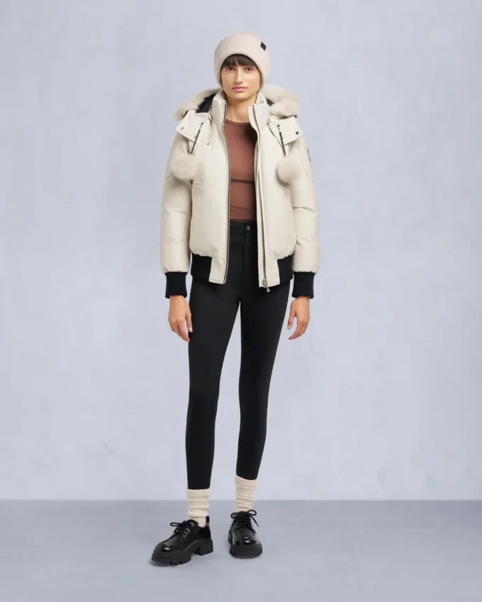 Original Debbie Bomberjacke mit Lammfellbesatz