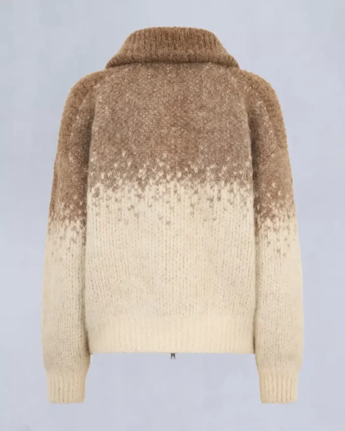 Palmer-Pullover mit durchgehendem Reißverschluss Palmer-Pullover mit durchgehendem Reißverschluss