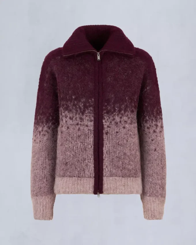 Palmer-Pullover mit durchgehendem Reißverschluss Palmer-Pullover mit durchgehendem Reißverschluss
