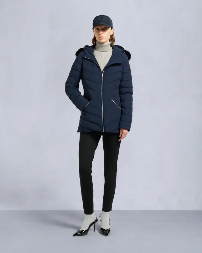 Roselawn Shearling Trim Jacke Roselawn Shearling Trim Jacke