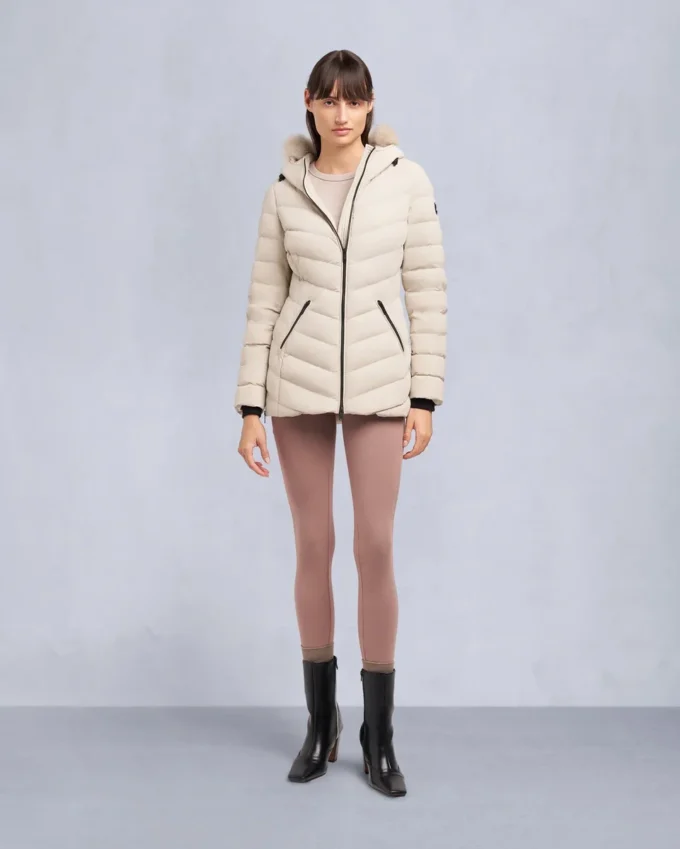 Roselawn Shearling Trim Jacke Roselawn Shearling Trim Jacke