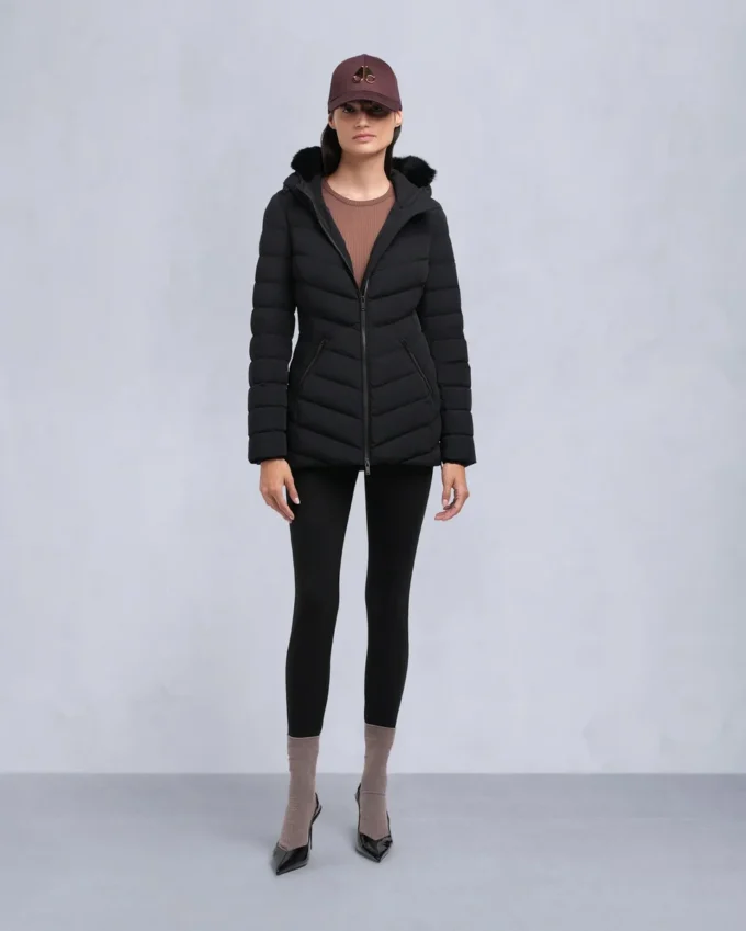 Roselawn Shearling Trim Jacke Roselawn Shearling Trim Jacke