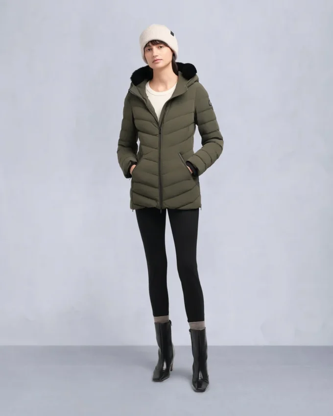 Roselawn Shearling Trim Jacke Roselawn Shearling Trim Jacke